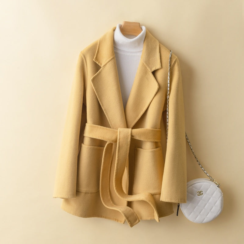 Winter and autumn cashmere coat and woolen jacket