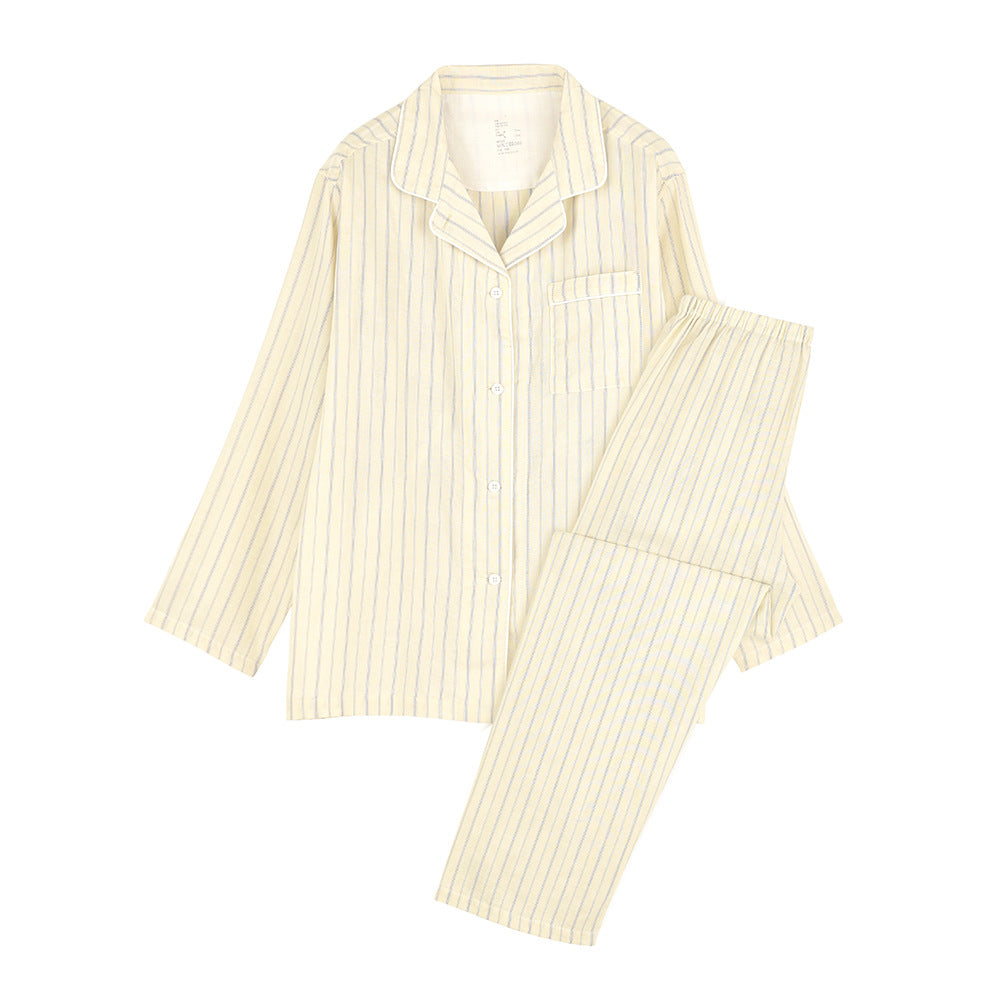 Double Layer Gauze Cotton Pajama Set