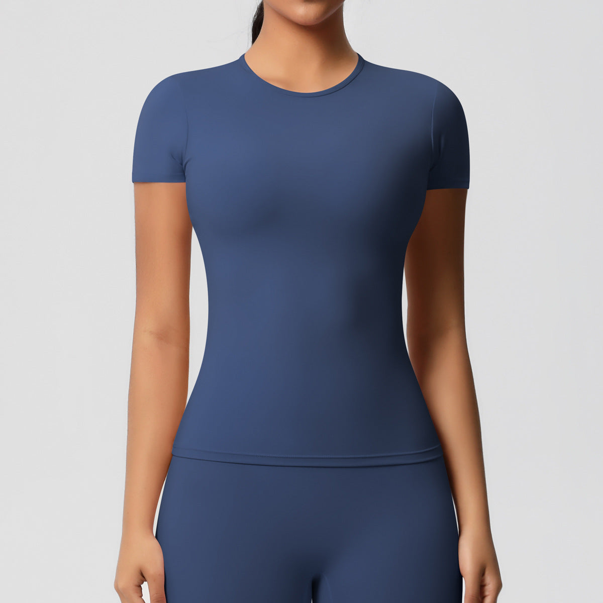Sanded Tight-Fit Short Sleeve T-Shirt