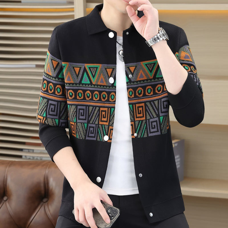 Casual knit jacket