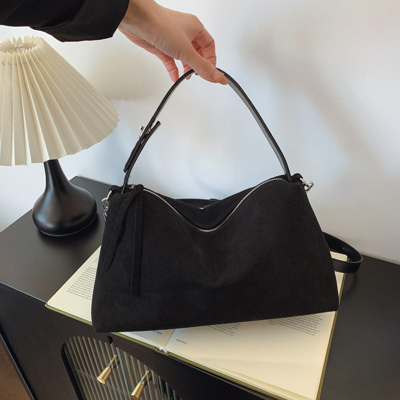 Womens Frosted Leather Crossbody Bag