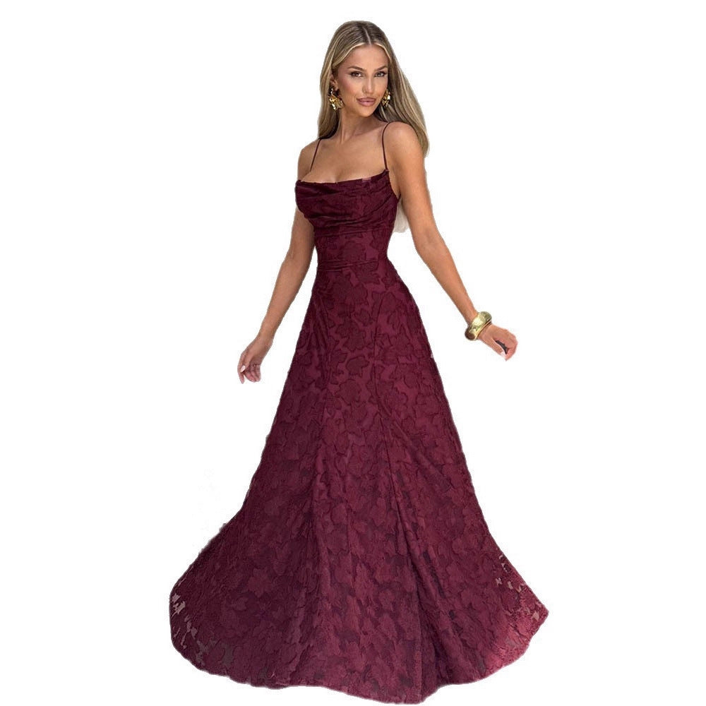 Elegant One-Shoulder Chiffon Dress