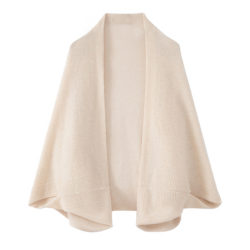 Wool plain-width shawl scarf