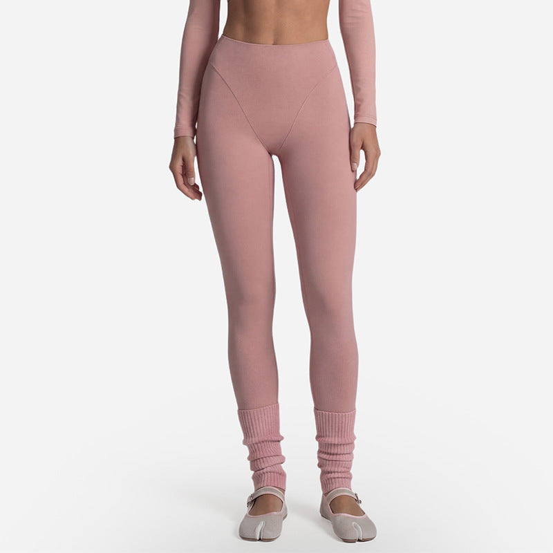 Long Sleeve Yoga Set Front Tie Fitness Wear