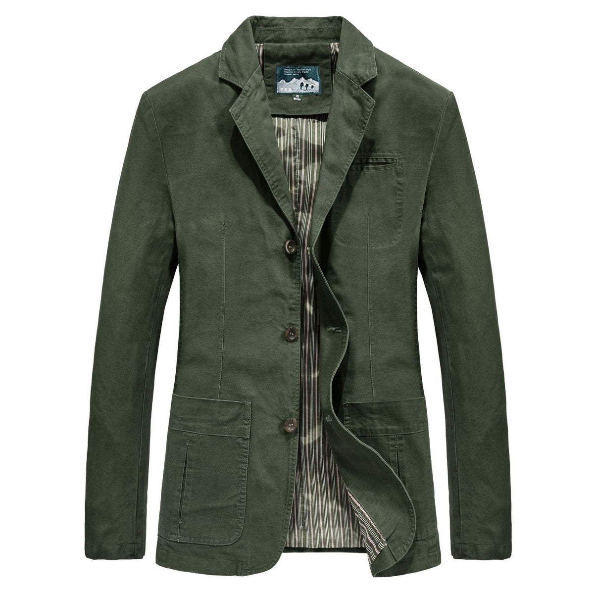 Classic Lapel Cotton Jacket for Men