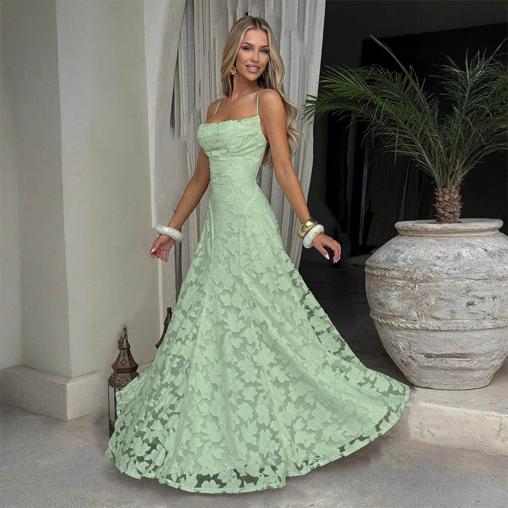 Elegant One-Shoulder Chiffon Dress