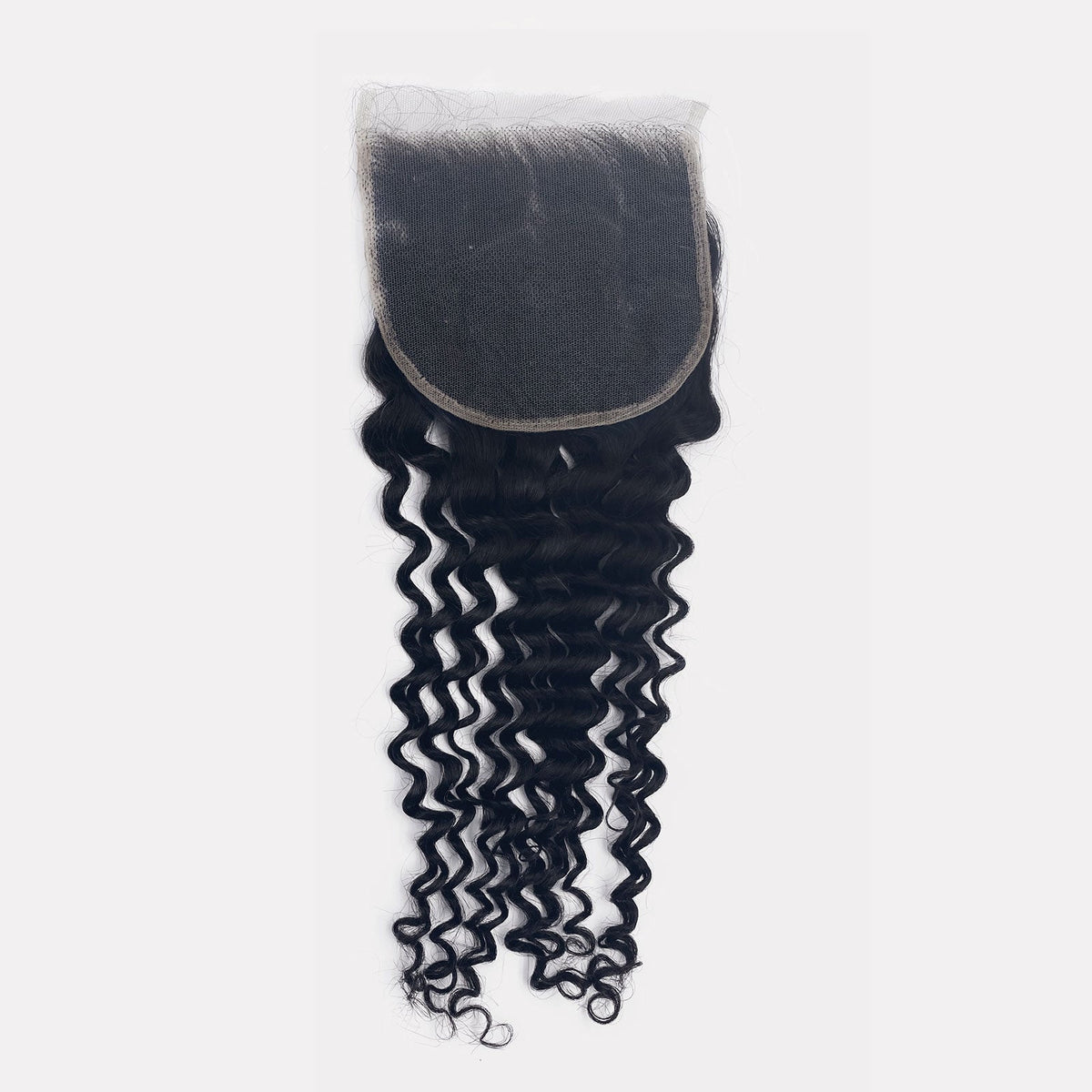 StariaHair 12-20 Inch 4"x4" Deep Curly Transparent Lace Closure