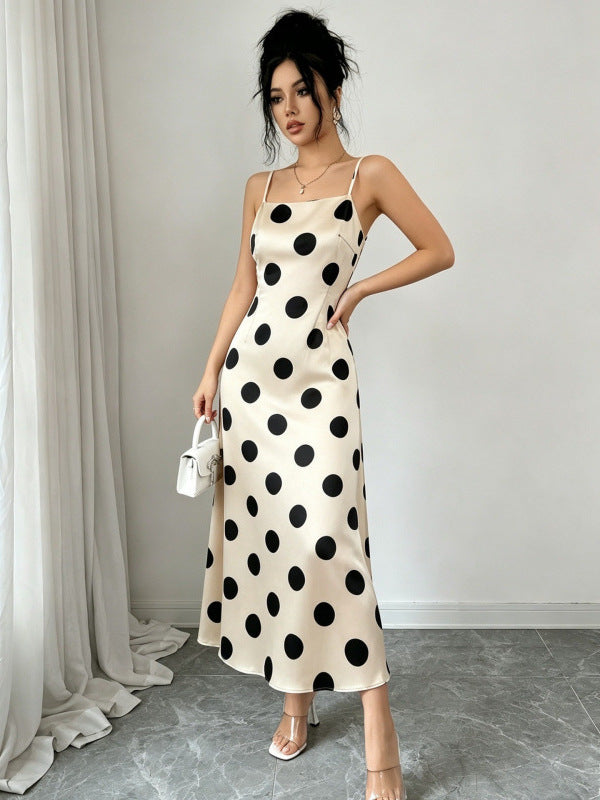A belted halter dress