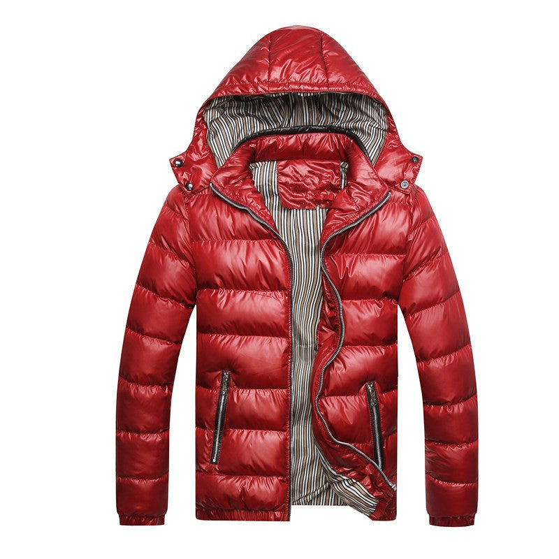 Winter Thickened Down Jacket with Removable Collar