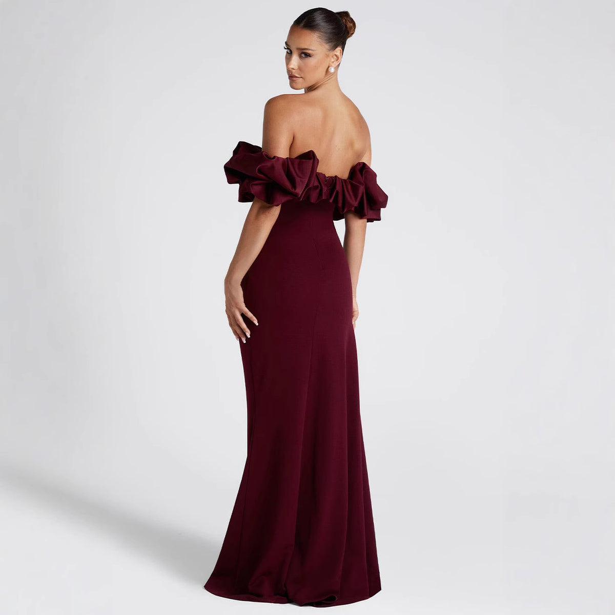 Off-shoulder Fishtail Long Dress