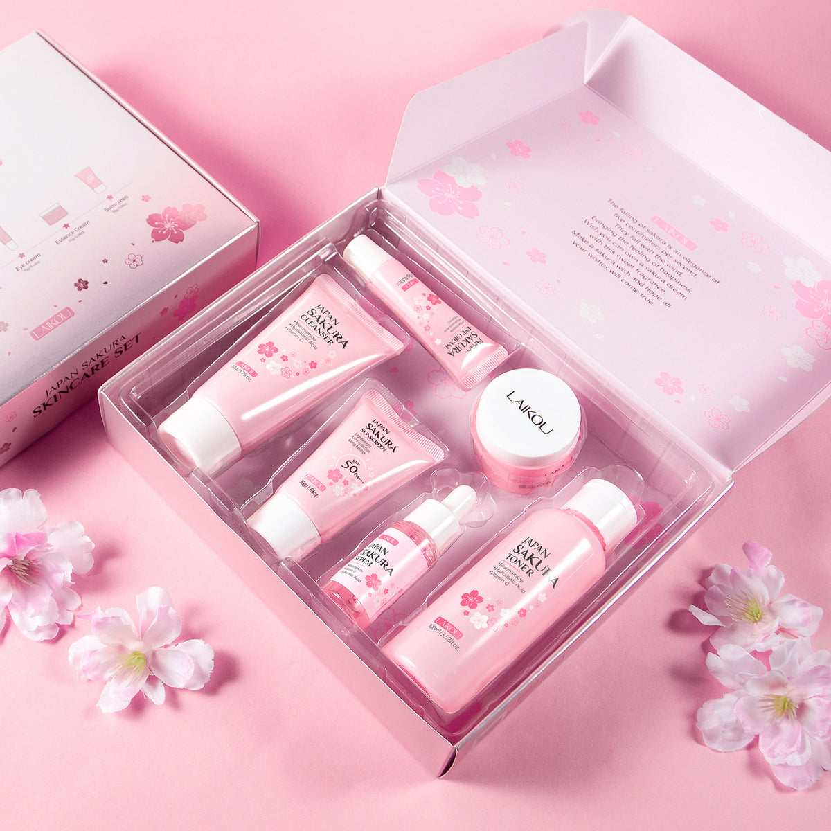 Six-piece skincare set