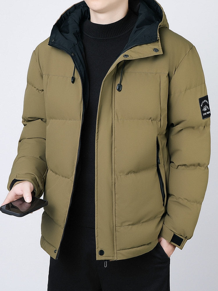 Mens Windproof Thermal Winter Jacket