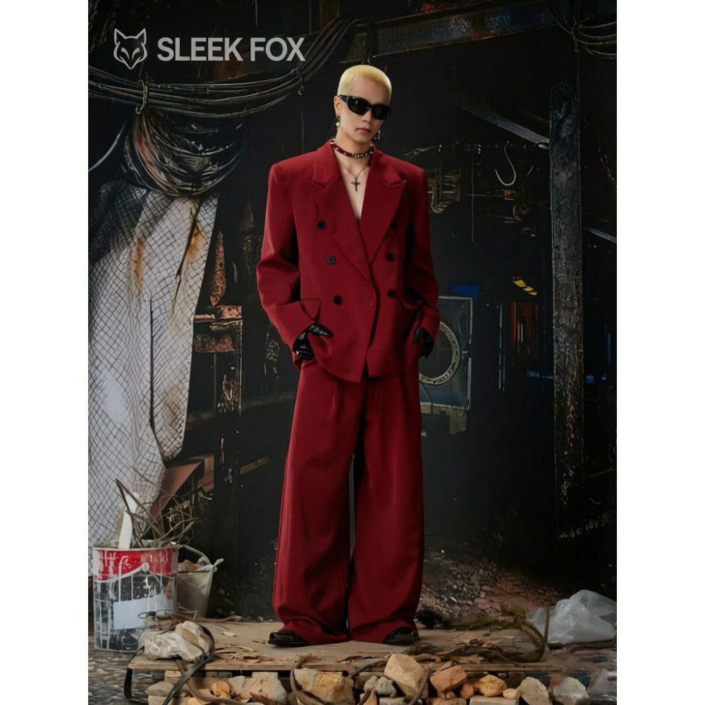 Double-Breasted Slim-Fit Jacket