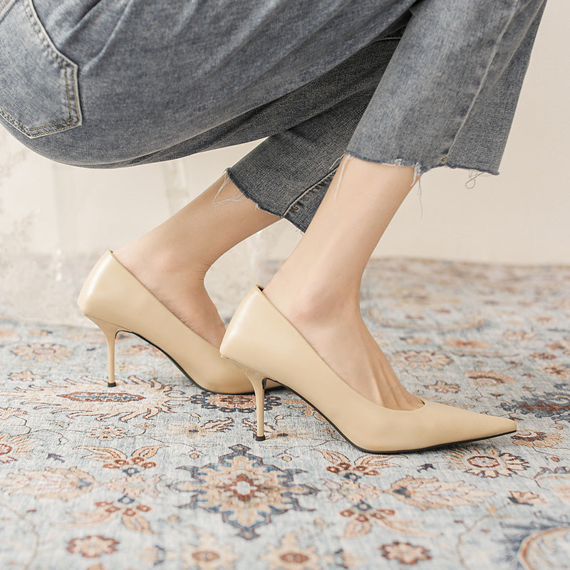 Green Stiletto Pointed Toe High Heels