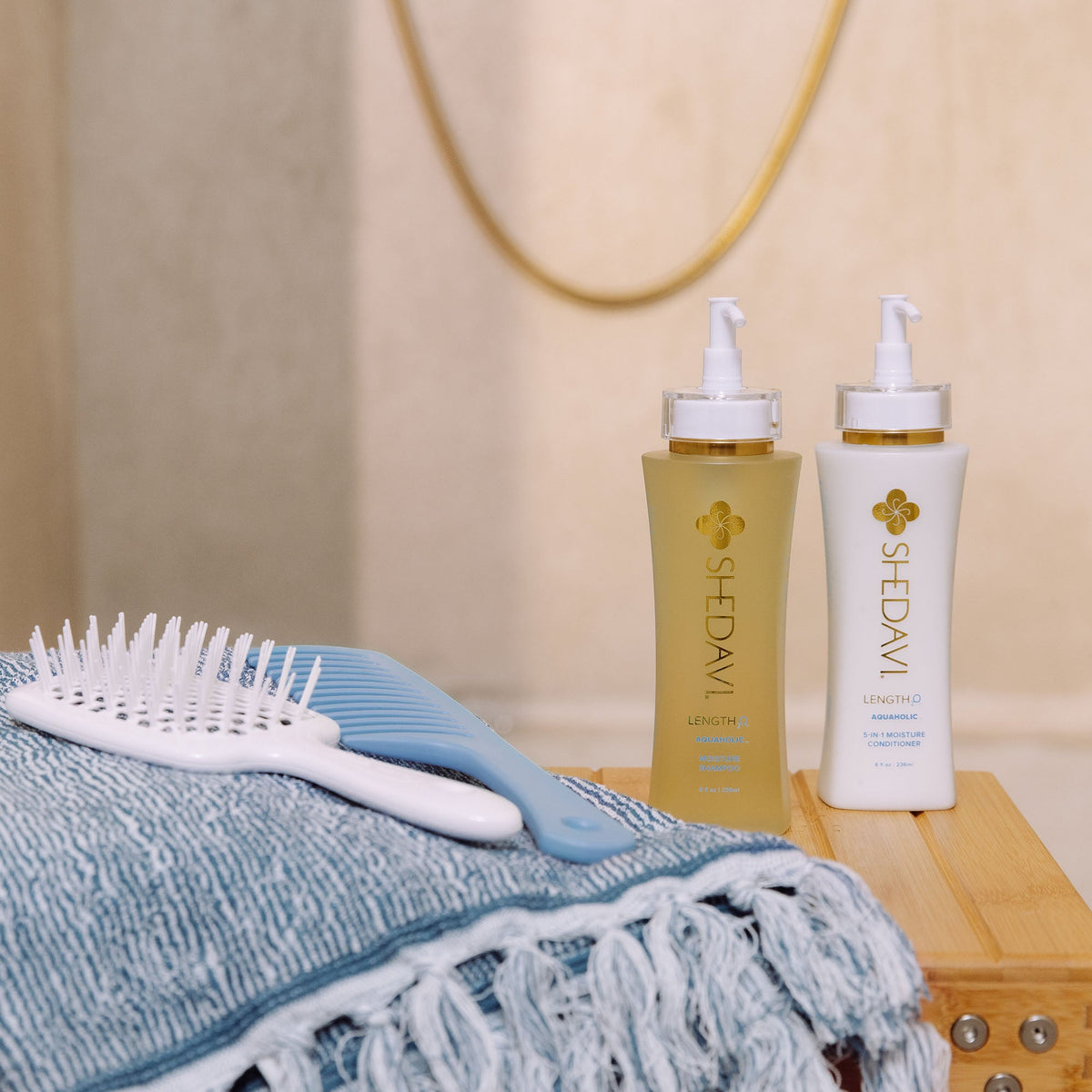 LENGTH₂O™ Aquaholic™ Moisture Shampoo + Conditioner Duo