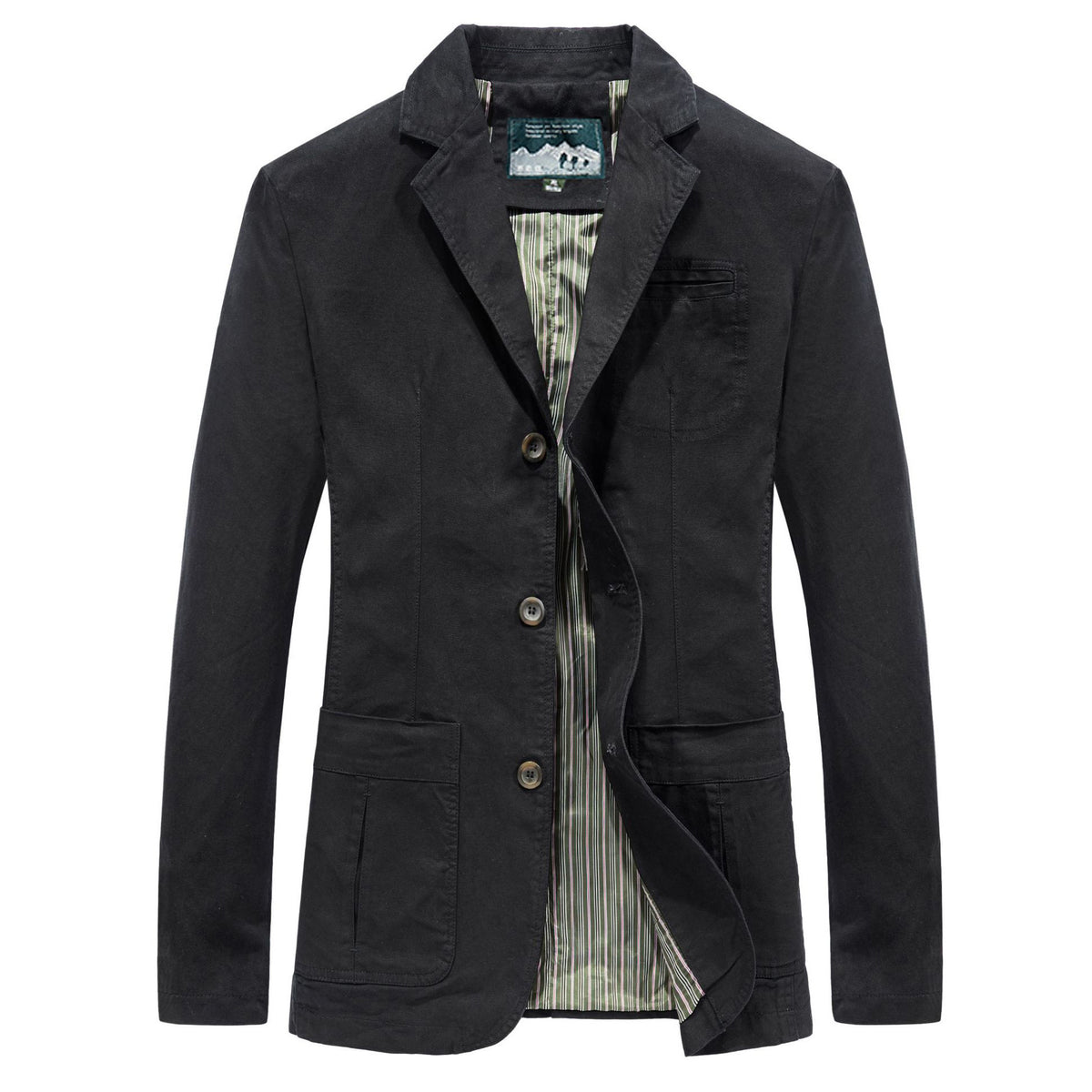 Classic Lapel Cotton Jacket for Men