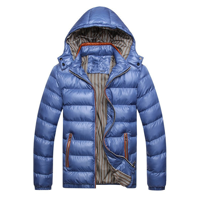 Winter Thickened Down Jacket with Removable Collar