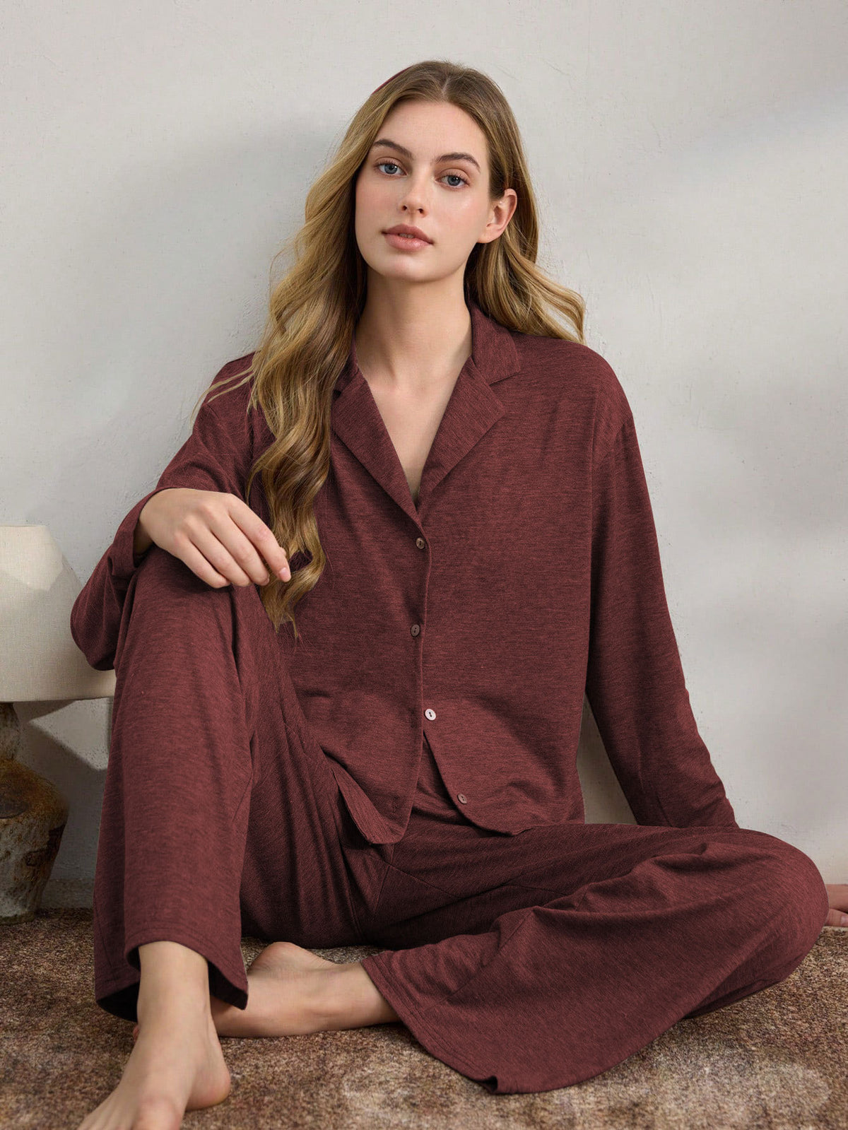 Womens Long Sleeve Pajama Set