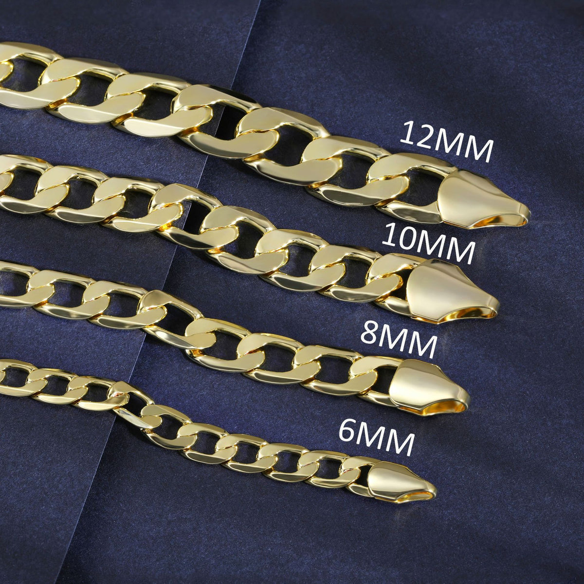 Brass Gold Plated Chain Necklace Men Women Unisex Bold Geometric Jewelry