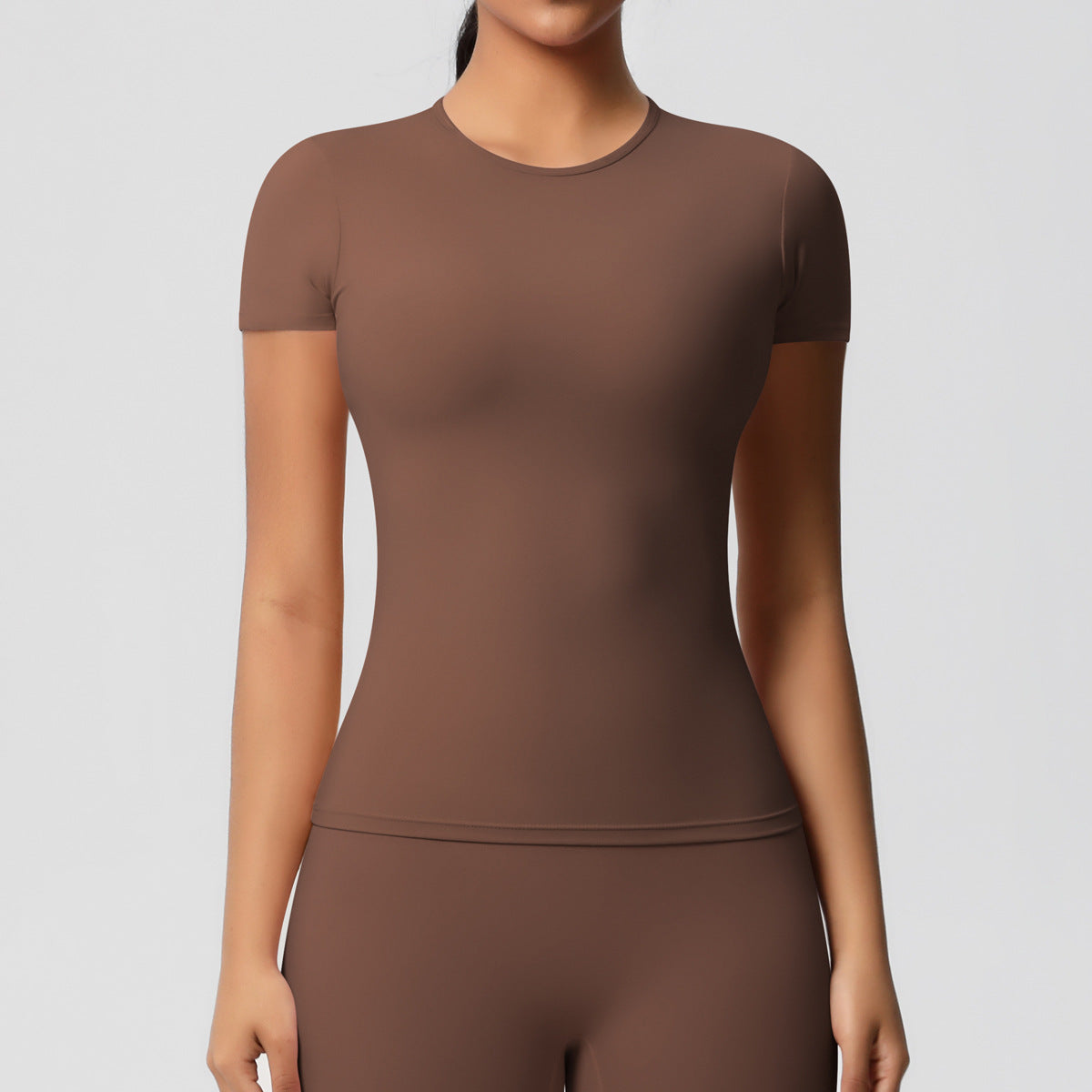 Sanded Tight-Fit Short Sleeve T-Shirt