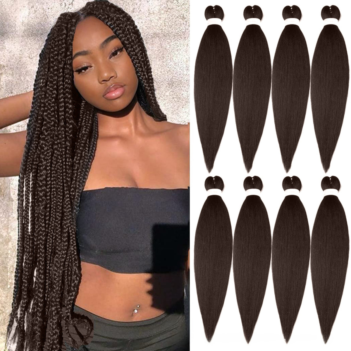 Synthetic Braided Hair Wigs for Styling