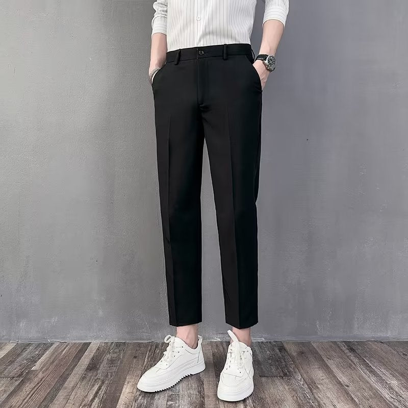 Summer Thin British Small Western Pants Men&
