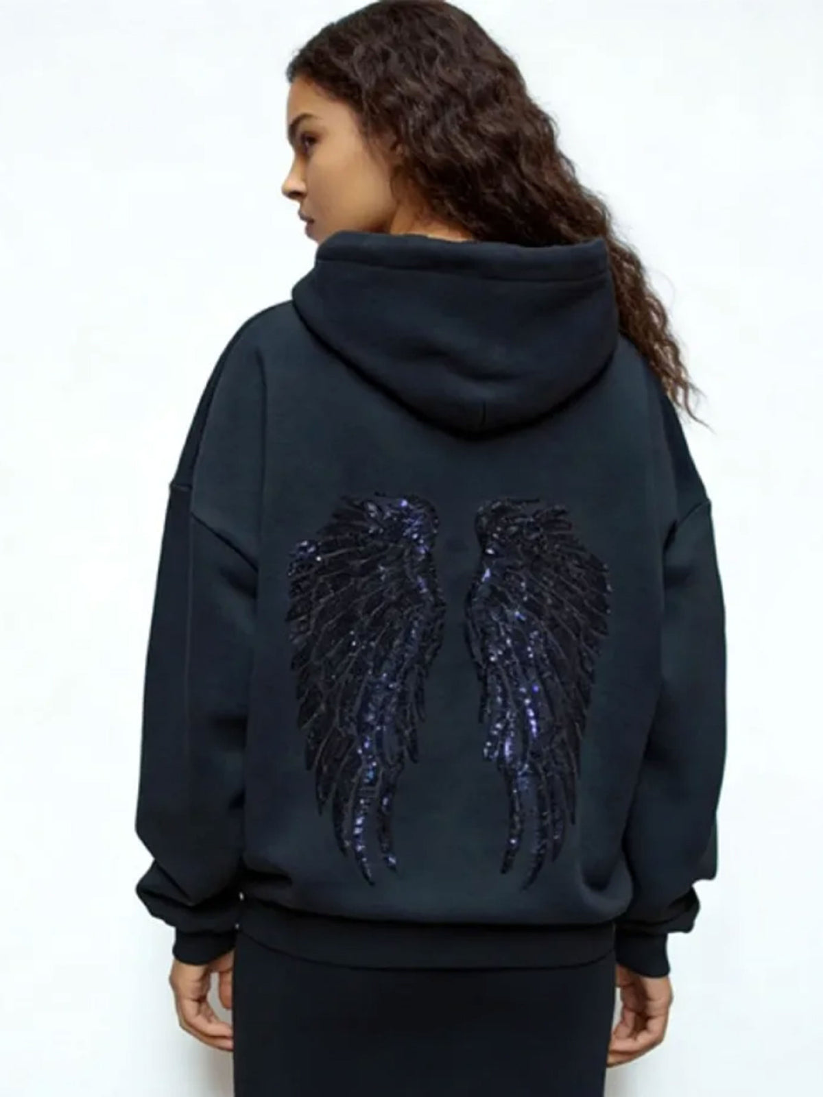 Hooded Sequins Track Suit Set