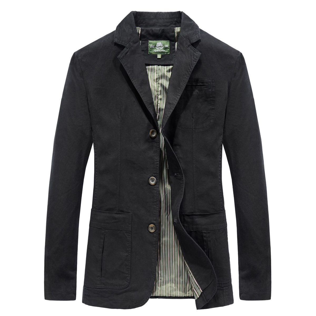 Classic Lapel Cotton Jacket for Men