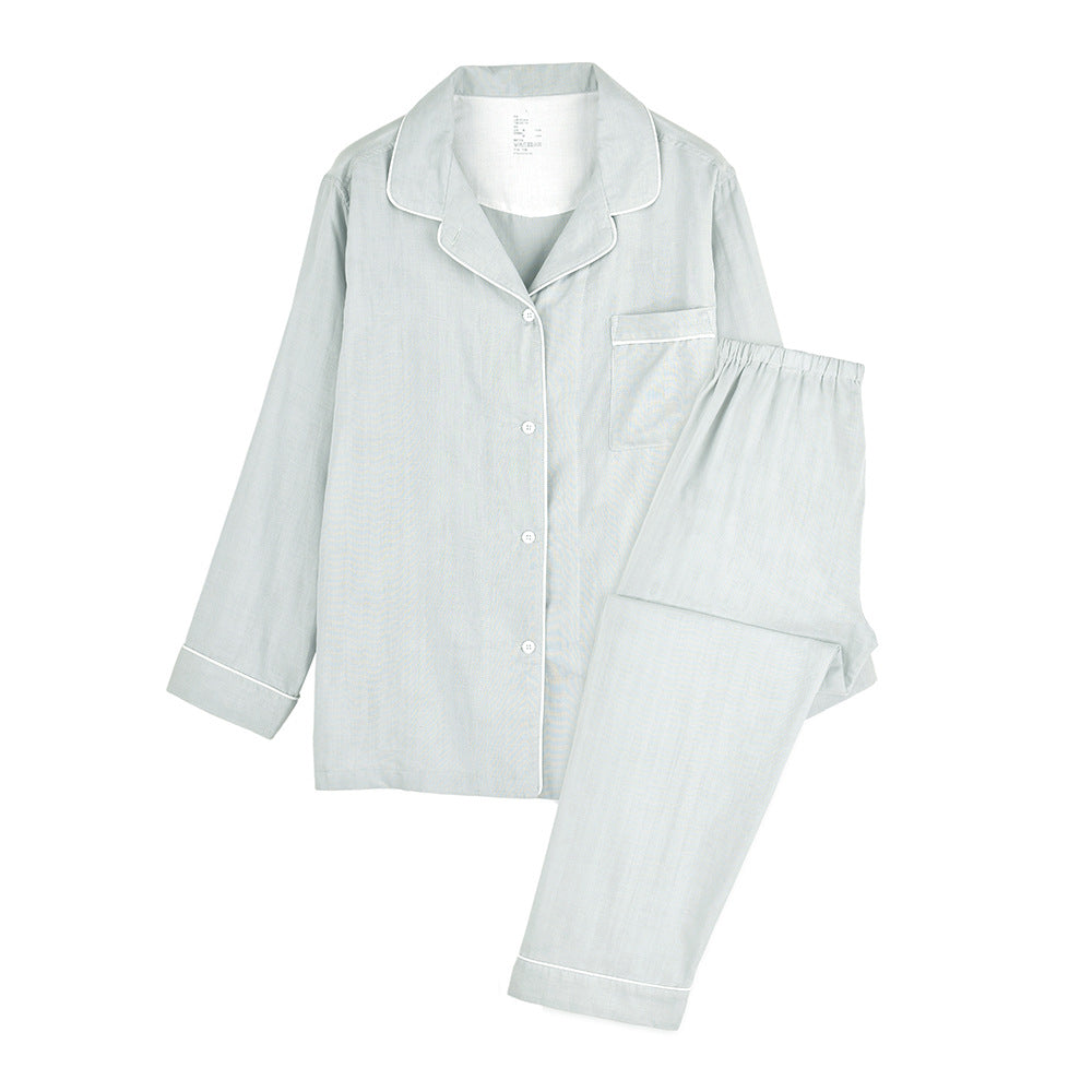 Double Layer Gauze Cotton Pajama Set