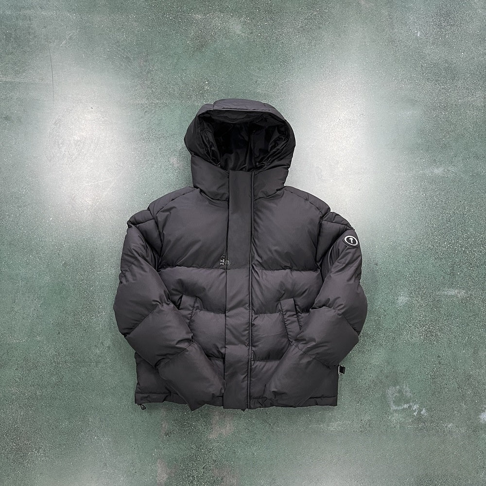 Gradient color embroidered winter jacket set