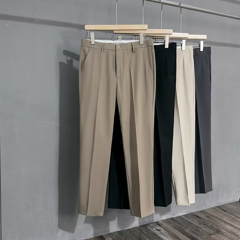 Summer Thin British Small Western Pants Men&