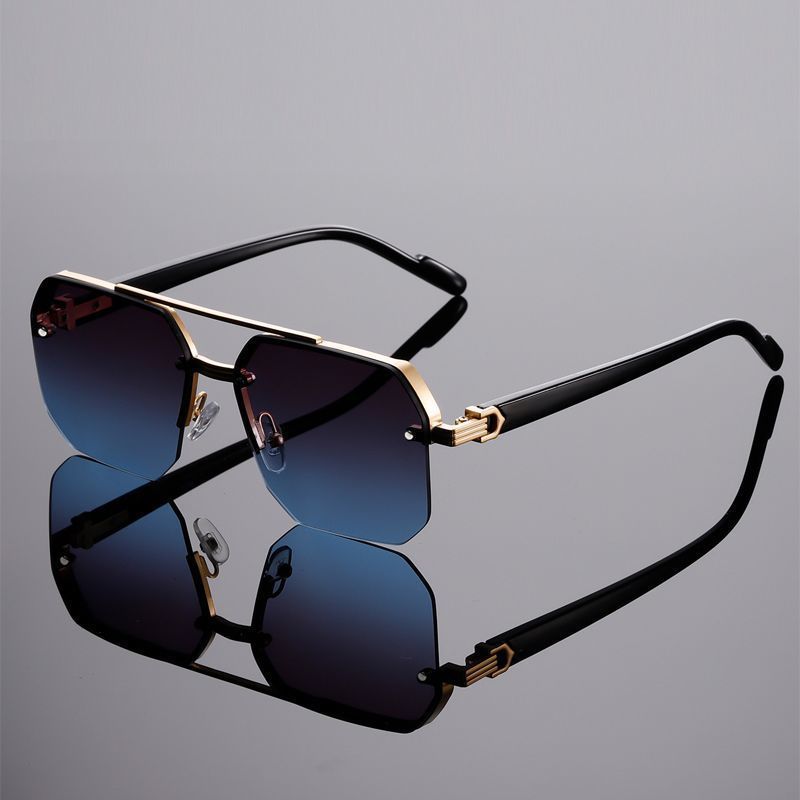 Metal frame polarized sunglasses