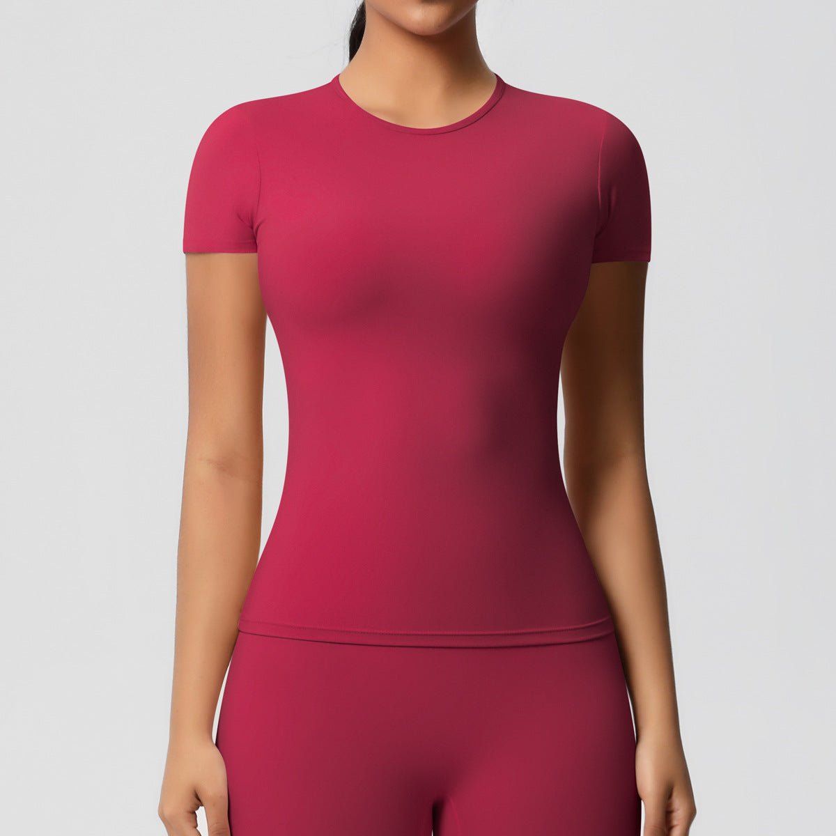 Sanded Tight-Fit Short Sleeve T-Shirt