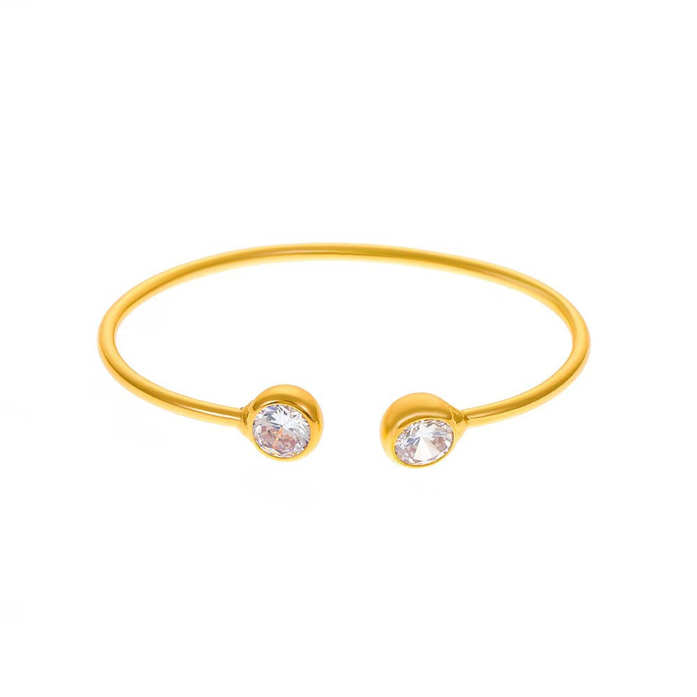 Engraved Open Bracelet