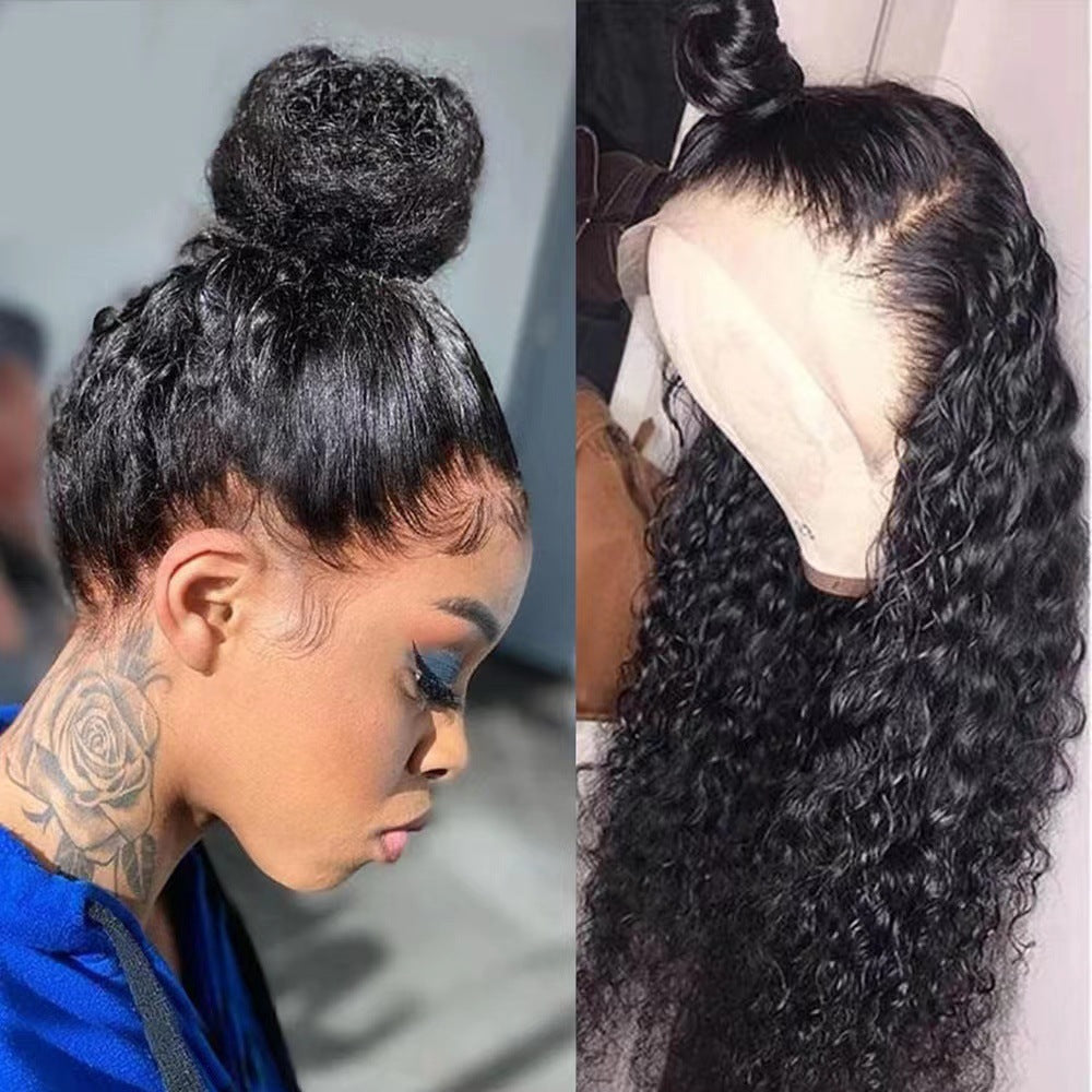 Long Curly Synthetic Wigs Lace Front