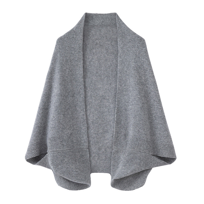 Wool plain-width shawl scarf