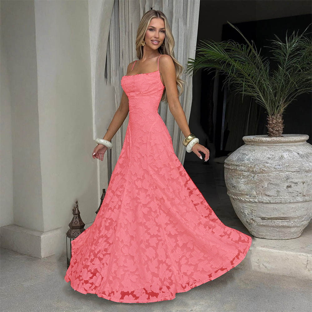 Elegant One-Shoulder Chiffon Dress