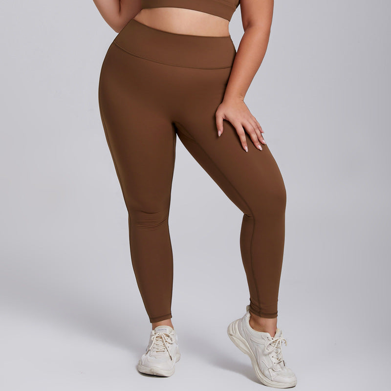 Womens Plus Size High Elastic Yoga Fitness Suit