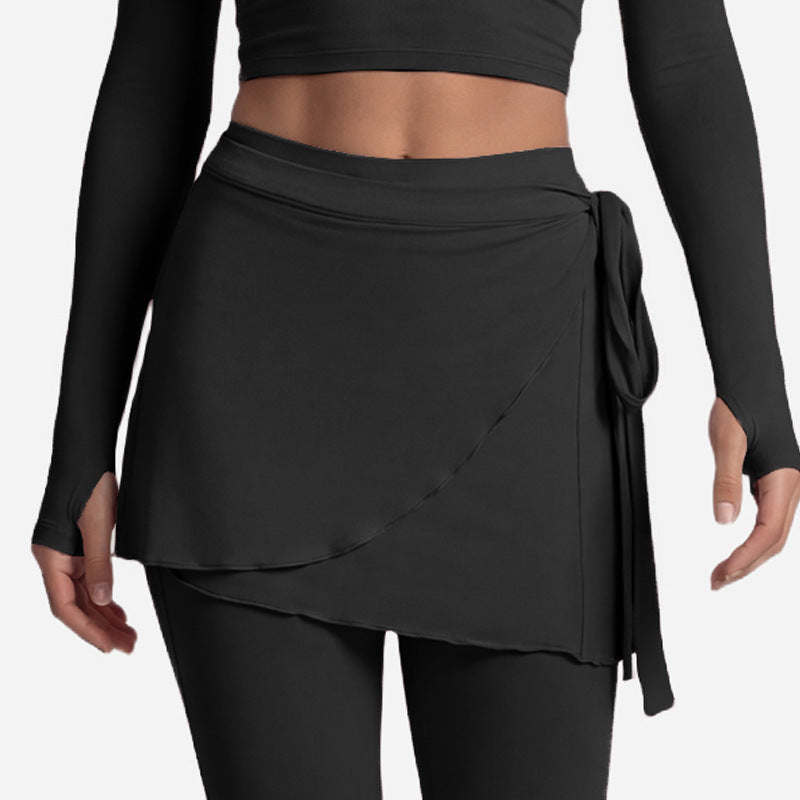 Long Sleeve Yoga Set Front Tie Fitness Wear