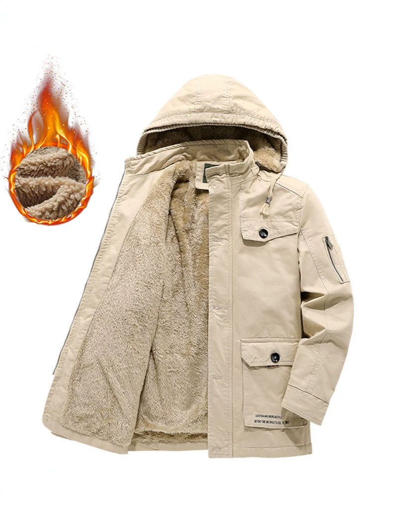 Fleece Lined Quilted Cotton Jacket