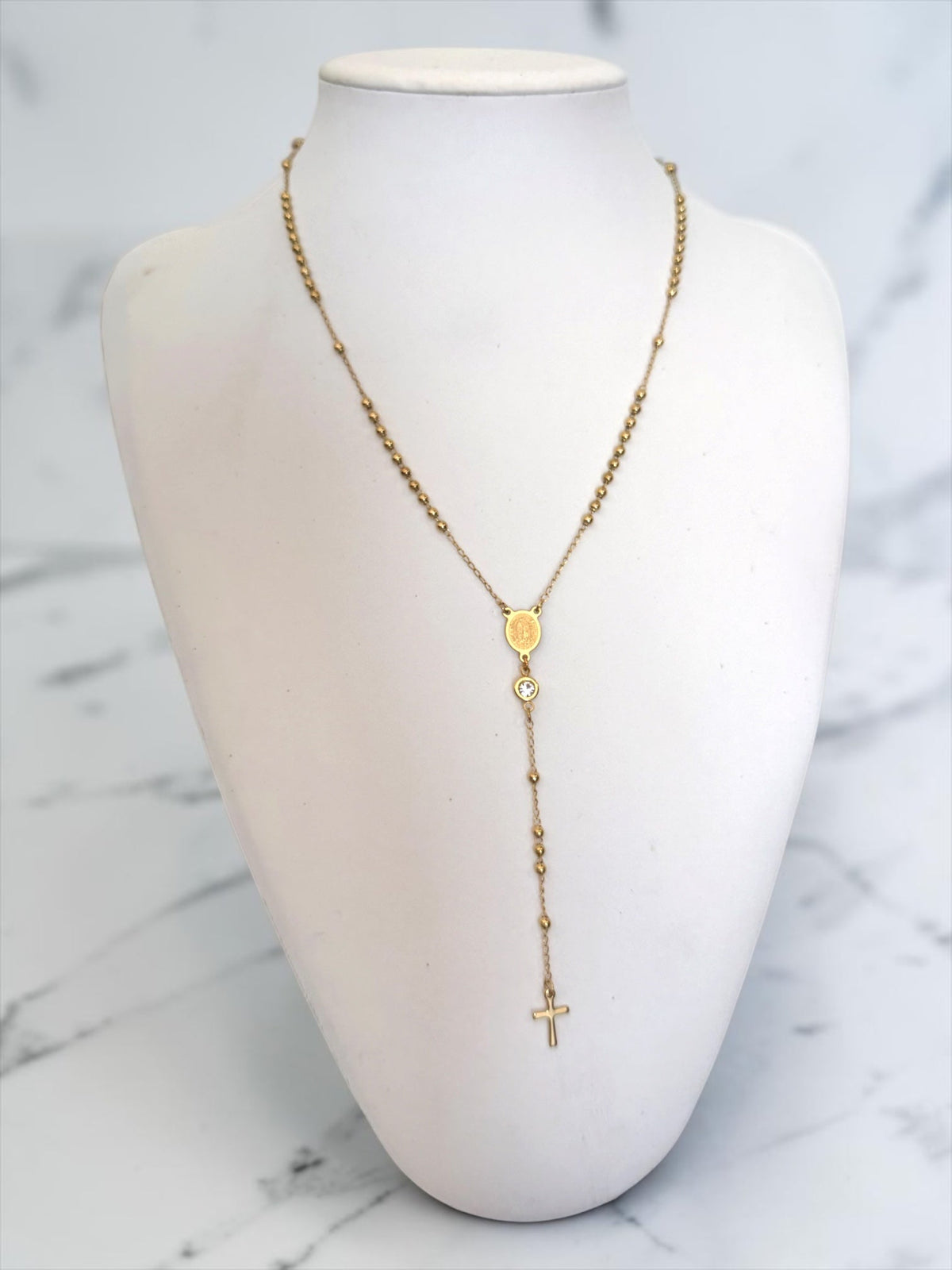 Guadalupe rosary necklace