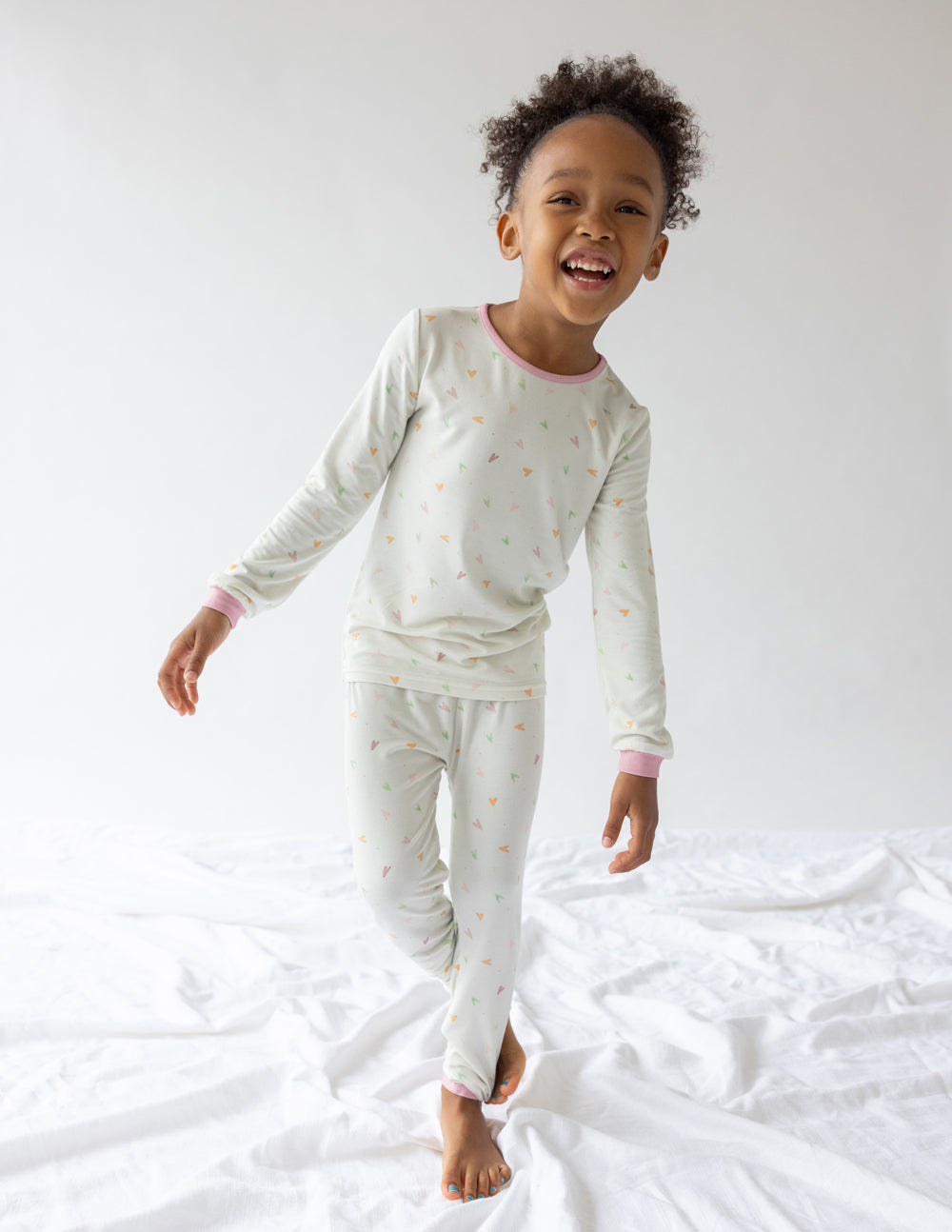 Heart Bamboo Kids Pajama Set