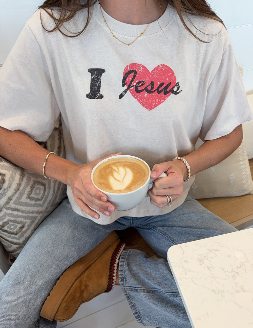 I Love Jesus Cropped Women&