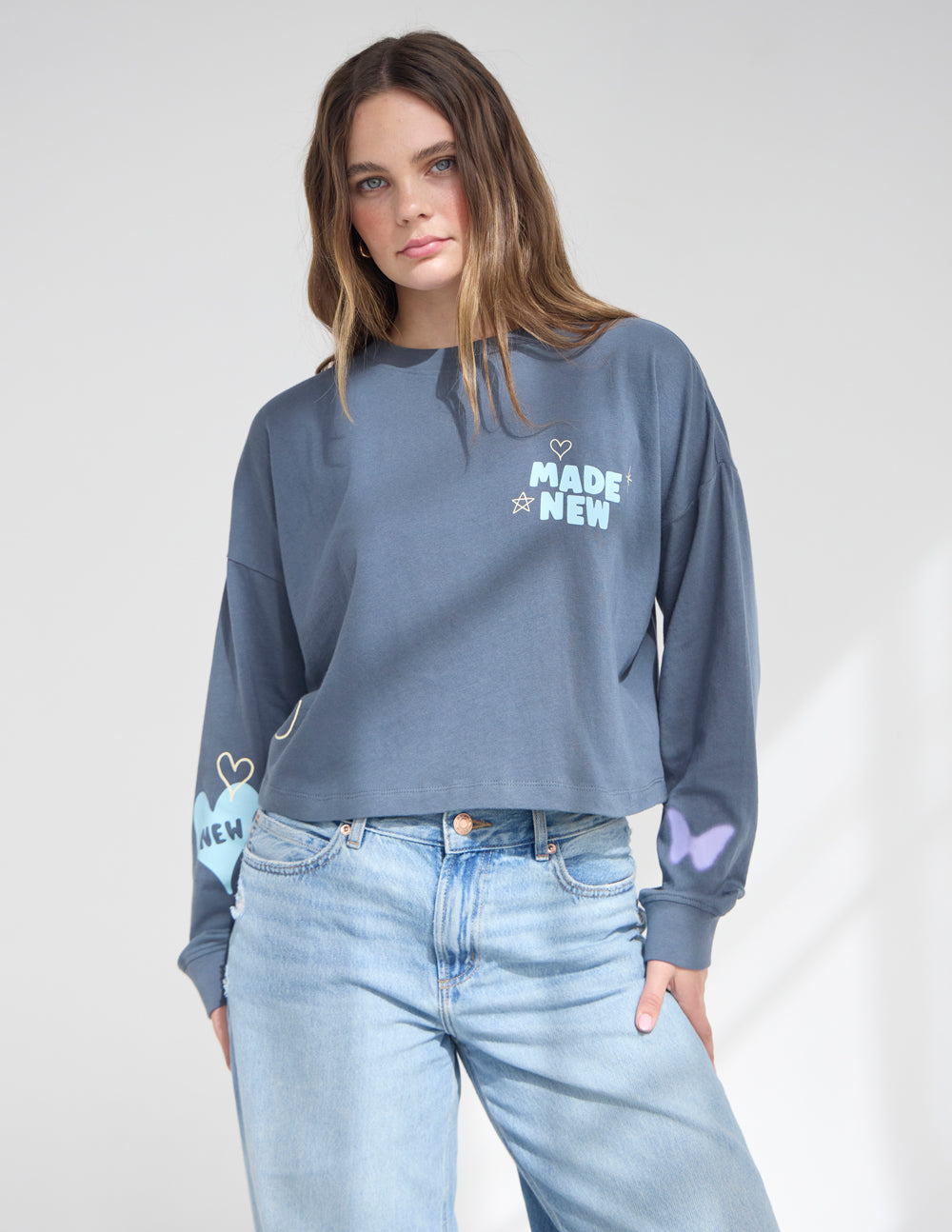 Made New Cropped LS Women&