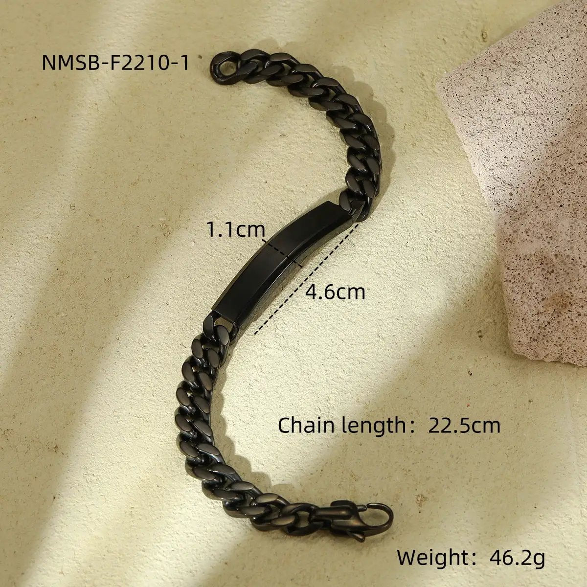 18K Vacuum Gold Plated Titanium Steel Bracelet Laser Laser Letter Graphic Number Stainless Steel Bracelet by Wanita Store