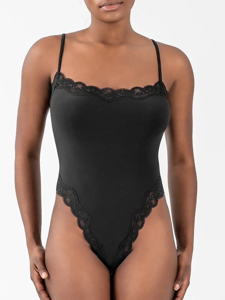 LACE THONG BODYSUIT in stock Foreign Trade Explosions Lace Lace Sling Bodice Beauty Body Shaping Clothes SHOPEZRA L.L.C.