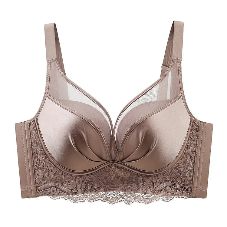 Seamless Satin Mesh Underwear Women&