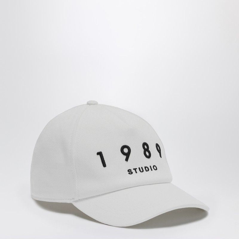 1989 STUDIO Striped Baseball Patch Cap