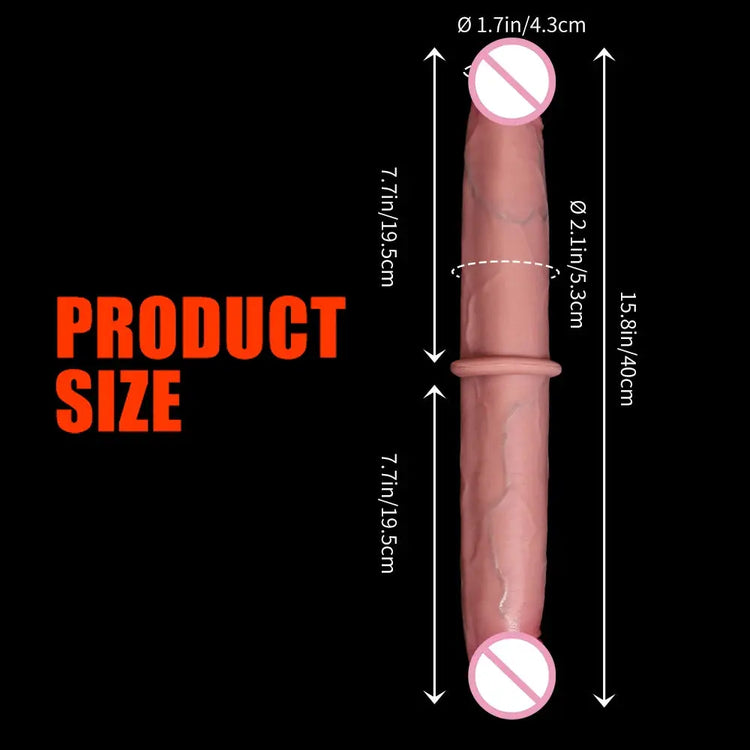 Double Ended Dildo Realistic Double Sided Big Long Thick Dildos with Veins Vaginal Anal Huge Adult Penis Sex Toys for Lesbian SHOPEZRA L.L.C.