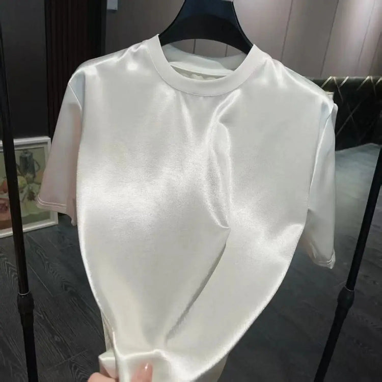 Summer Glossy Fabric Satin Men&